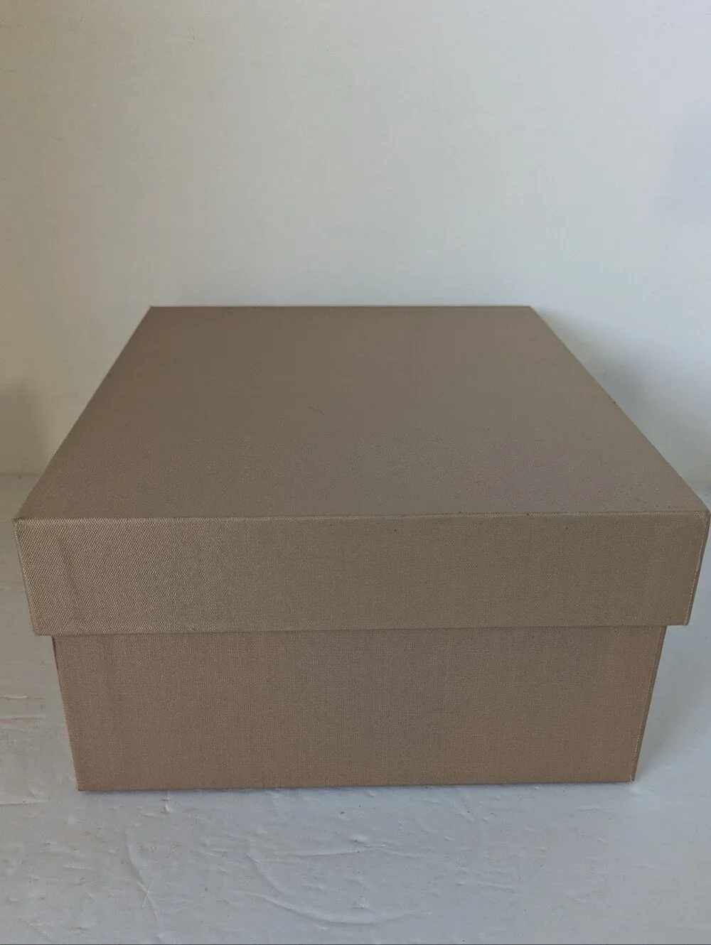 Storage Box in Light Brown  Home Organization Box Adjustable Inside Dividers